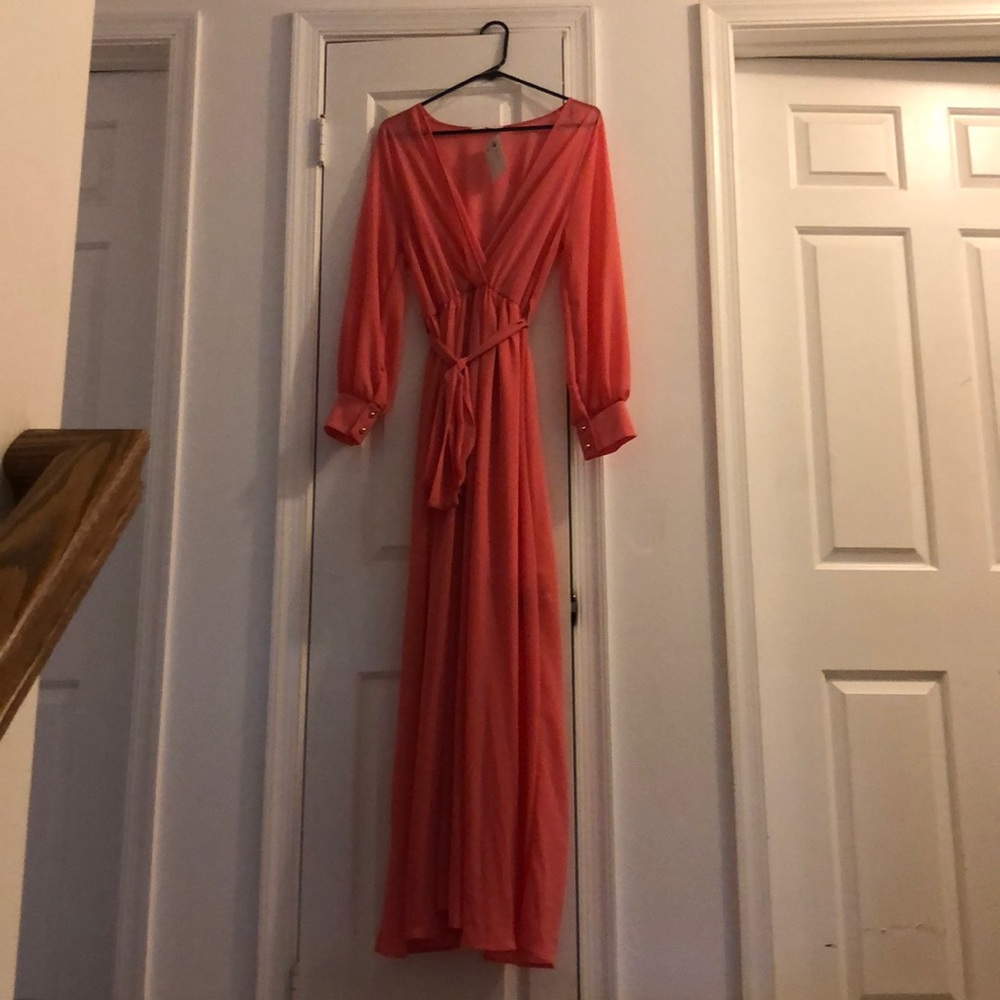 Coral Maxi dress. NWT